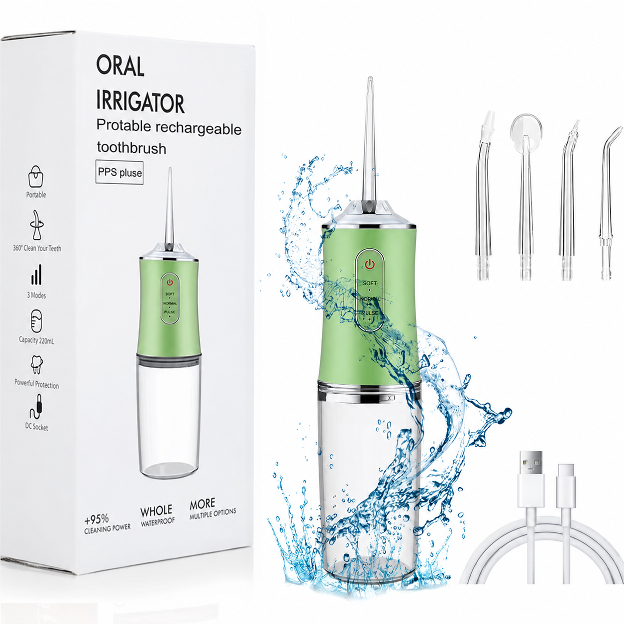 Irrigador Dental USB Portátil