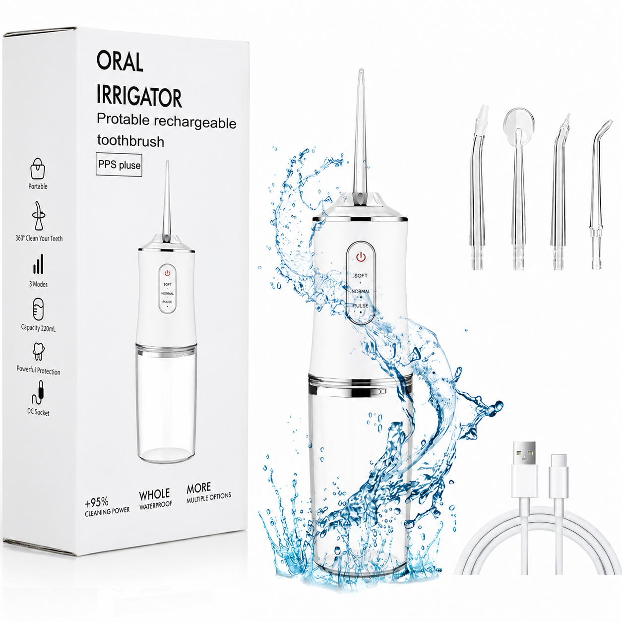 Irrigador Dental USB Portátil